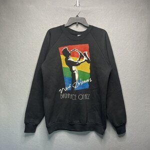 New Orleans Jazz Sweatshirt XL Black Vintage Fruit Of The Loom Made In USA